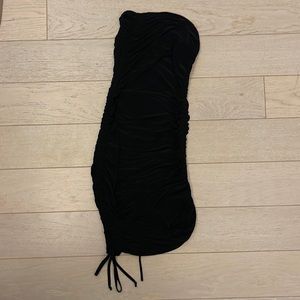 Black club rouched dress